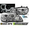 Tuning-tec XENÓNOVÉ SVETLOMETY ANJELSKÉ OČI LED DRL CHROME AFS pasujú na BMW X5 E70 07-10