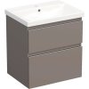 Umývadlo so skrinkou do kúpeľne Jungborn TRENTA 60 cm čadičovo sivá lesklá