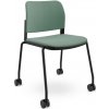 LD SEATING Konferenčná stolička DUO,DU-03-N1,RU60, čierna kostra, čalúnená