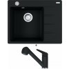 Franke CNG 611-62 TL/2 onyx s excentrom + Franke FC 9547.071 NOVARA PLUS onyx