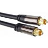 Optický kábel PremiumCord Kábel Toslink M/M, OD: 6mm, Gold 5m (KJTOS6-5)