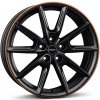 Alu disk Borbet LX19 8x19, 5x112, 66.5, ET44 black matt rim copper