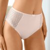 Jednofarebné maxi nohavičky z bavlny a čipky Coria zn. Confidence Lingerie®, súprava 2 ks púdrová 044 Blancheporte