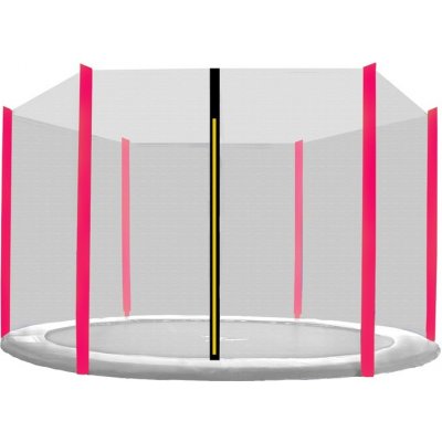 Aga ochranná sieť 305cm na 6 tyčí čierna sieť/ružová