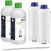 De'Longhi DeLonghi, 2x odvápňovač EcoDecalk + 2x vodný filter DLS C002 + 1x čistiaca kefka DeLonghi (čistenie potrubia)