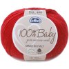 Priadza 100% BABY 50g, červená - odtieň 05
