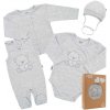 NEW BABY Dojčenská súprava do pôrodnice Sweet Bear sivá 62 100% bavlna 62 (3-6m)