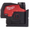 Milwaukee M12 CLLP-301C zelený kombinovaný krížový líniovo-bodový laser 1x 3Ah 4933478100