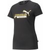 Dámske funkčné tričko s krátkym rukávom Puma ESS+ METALLIC LOGO TEE W čierne 848303-01 - S