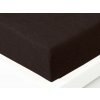 XPOSE® Detská froté plachta Exclusive - tmavo hnedá 80x160 cm, Froté