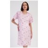 Vienetta dámska nočná košeľa materská Bocian Ružová svetlo