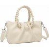 Miss Lulu elegantná crossbody kabelka béžová