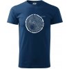 50 rokov - Letokruhy - Klasické pánske tričko vyššej gramáže - 3XL ( Polnočná modrá )