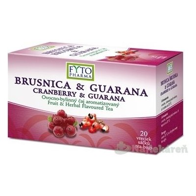 FYTO BRUSNICA & GUARANA ovocno-bylinný čaj, 20x2g