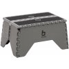 Stolička Bo-Camp Foldable step plastic Farba: sivá