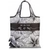 Punta skladacia nákupná taška - čierno biela