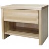 Bukový nočný stolík BORA 29 so šuplíkom Barevné provedení: Čerešňa.