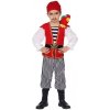 Pirátsky kostým s papagájom - 116 cm