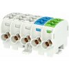 Hora eTec GmbH Svorkovnica rozbočovacia Cu HLAK 25/5 C 3LNPE 3xšedá/modrá/zelená 5pól 152A 5 x vstup 2x25mm2 plus 5 x výstup 2x16mm2