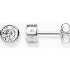 Thomas Sabo H1963-051-14 Ohrstecker weißer Stein Damen