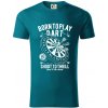 Born To Play Dart - Tričko z organickej bavlny - 3XL ( Petrolejová )