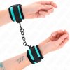 Kink - hook and loop nylon bind wrist restraints black-blue adjustable 18-32 cm x 5 cm