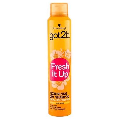 Schwarzkopf Got2b Fresh It Up Texturizing texturizační suchý šampon s květinovou vůní 200 ml pro ženy