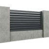 neuvedená Hliníkové plotové pole so šikmou jednodutinovou lamelou 20x105, 1,5x2m