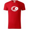 Florbal lopta - Tričko z organickej bavlny - 2XL ( Červená )