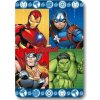 FARO Fleece deka Avengers Polyester, 100/140 cm