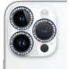 AppleKing tvrdené sklá posiate kamienkami na ochranu šošoviek zadného fotoaparátu na iPhone 15 Pro / 15 Pro Max - modrá - možnosť vrátiť tovar ZADARMO do 30tich dní
