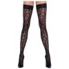 Cottelli samodržiace pančuchy s leopardím vzorom