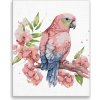 Maľovanie podľa čísel - Papagáj na strome - 40x50 cm, plátno vypnuté na rám - výroba CZ