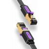 Sieťový kábel Vention Flat Cat.7 Patch Cable 10m Black (ICABL)