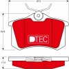 Sada brzdových platničiek kotúčovej brzdy TRW GDB1330DTE