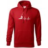 EKG Windsurfing mikina s kapucňou Hooded sweater červená