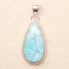 Nefertitis Larimar prívesok striebro Ag 925 LOT436 NF53121 - 2,9 cm, 8,8 g