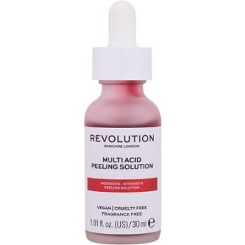 Revolution Skincare AHA + BHA Moderate Multi Acid Peeling Solution sérum  facial suave com efeito peeling