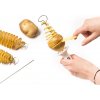 Špirálový krájač na zemiaky – Potato Twister s ihlicami na zemiakové špirály