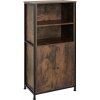 tectake 404752 príborník doncaster 60x38x125cm - industriálne drevo tmavé, rustikálne
