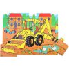 Bigjigs Toys Drevené puzzle bager 9 dielov