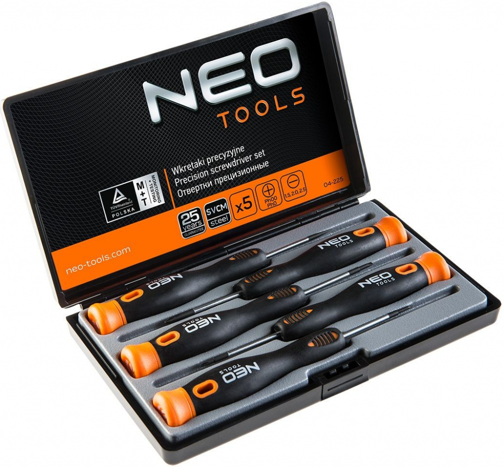 Neo Tools Sada precíznych skrutkovačov 5 ks