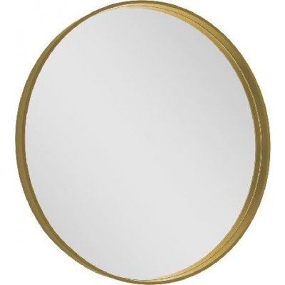 Sapho Notion - Zrkadlo v ráme, priemer 80 cm, matná zlatá NT800G