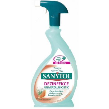 Sanytol dezinfekčný univerzálny čistič v spreji s vôňou grepu 500 ml