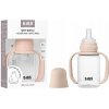 Plastová fľaša BIBS 150 ml, antikoliková, 6m+, silikónový cumlík, bez BPA, Blush