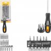 Sada bitov a hlavíc Strend Pro SD0539 19 dielna s račňovým skrutkovačom
