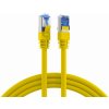S/FTP (PiMF) Patchkábel LSOH 0.15m cat.7, žltý, Cu, SuperFlex
