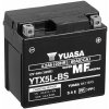 YUASA motobatérie 12V, YTX5L-BS, 4,2Ah, 80A, bezúdržbová MF AGM 115x72x107, YUASA originál (vr. balenie elektrolytu)