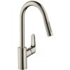 Hansgrohe - Páková drezová batéria 240, s vyťahovacou spŕškou, vzhľad nerezový 31815800ROZ1