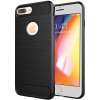 Techsuit Carbon Silicone kryt na iPhone 8 Plus – čierny
